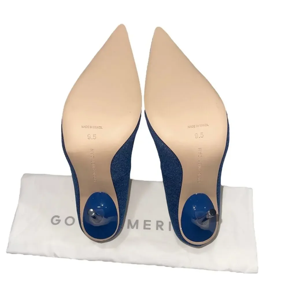 Good American Blue Stiletto Heels - Picture 9 of 13